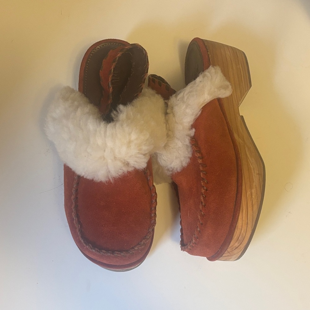 Victor Glemaud Tan Mules with Cream Lining